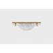 Halston LED 14 inch Patina Brass Flush Mount Ceiling Light